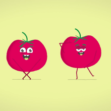 Party fruits / animation. Traditional illustration, Motion Graphics, Animation, Video, Vector Illustration, 2D Animation, Creativit, Concept Art, and Children's Illustration project by Manu Berjillos - 01.13.2023