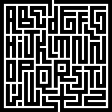 Labyrinth_Type diseño de logos y lettering para mi web. Logo and lettering design for my website. Ein Projekt aus dem Bereich Design und Traditionelle Illustration von Rafael Bertone - 13.01.2023
