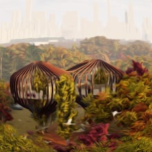 Habit, Habitat, Habitus : Co-living Futures in Central Park. Un proyecto de Arquitectura digital, Ilustración arquitectónica y Visualización arquitectónica de Meissane Kouassi - 15.01.2023