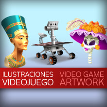 Ilustraciones videojuego. Traditional illustration, Game Design, and Digital Illustration project by José Antonio Álvarez Pacios - 01.16.2023
