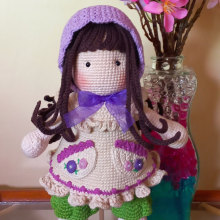 Mi proyecto del curso: Elaboración de muñecas amigurumi románticas. Un proyecto de Artesanía, Diseño de juguetes, Tejido, Crochet, Amigurumi y Diseño textil de Monika Mizae Okazaki Bermea - 16.01.2023
