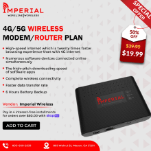 4G/5G Wireless Modem/Router Plan. Informática, Marketing, Redes sociais, e Comunicação projeto de Imperial Wireless - 18.01.2023