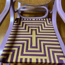 Mi proyecto del curso: Técnicas de trenzado con cuerda para sillas coloridas. Un proyecto de Diseño, Artesanía, Diseño, creación de muebles					 y Telar de Jose Manuel Cubells - 23.01.2023