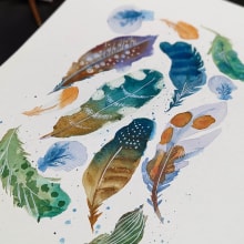 My project for course: Artistic Floral Watercolor: Connect with Nature. Un proyecto de Ilustración tradicional, Pintura, Pintura a la acuarela e Ilustración botánica de Anna Avigad - 20.01.2023