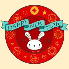 Lunar New Year Rabbit / Cat Ein Projekt aus dem Bereich Traditionelle Illustration von rockontinyrebel - 14.01.2023