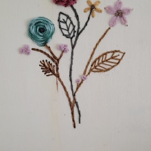 My project for course: Embroidery on Wood: Art Inspired by Nature. Un proyecto de Bordado, Carpintería y Diseño textil de Ahlam Bagdadi - 27.01.2023