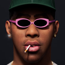 Tyler, The Creator. . Traditional illustration, 3D, 3D Modeling, Portrait Illustration, 3D Character Design, and 3D Design project by Anthony Nuñez Goncalves - 01.28.2023