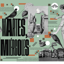 Martes, Miércoles . Un proyecto de Diseño gráfico, Collage, Ilustración digital e Ilustración editorial de Fred Vega - 29.01.2023