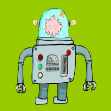 Serie Robots NFTS. Un proyecto de Ilustración tradicional, Motion Graphics, Animación, Animación de personajes, Animación 2D, Dibujo, Ilustración digital e Ilustración animada de Salva Insa - 30.01.2023