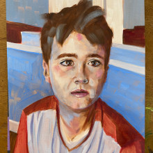 My project for course: Artistic Oil Portraiture on Paper. Un proyecto de Bellas Artes, Pintura, Ilustración de retrato y Pintura al óleo de Chris Hardtman - 01.02.2023
