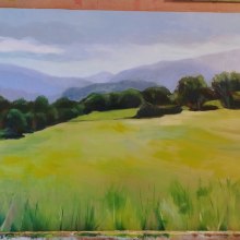 Mi proyecto del curso: Pintura al óleo de paisaje con técnicas al aire libre. Un proyecto de Bellas Artes, Pintura y Pintura al óleo de Mercè Campo Andreu - 05.02.2023