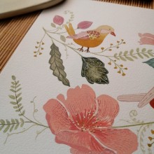 Mi proyecto del curso: Ilustración floral con gouache. Un progetto di Illustrazione digitale, Illustrazione botanica e Pittura gouache di Carmen Flores - 03.02.2023