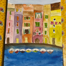 Travels through Italy. Painting, and Watercolor Painting project by Bulbul Mankani - 02.06.2023