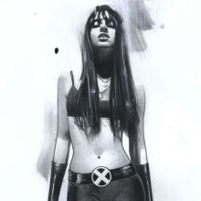 X23. Traditional illustration, Character Design, Costume Design, Fine Arts, Painting, Comic, Creativit, Pencil Drawing, Drawing, Portrait Illustration, Portrait Drawing, Realistic Drawing, Artistic Drawing, Acr, lic Painting, Figure Drawing, Gouache Painting, and Colored Pencil Drawing project by Jeff Dekal - 02.07.2023