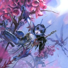 Bitterblossom. Traditional illustration, Acr, and lic Painting project by Jesper Ejsing - 02.10.2023