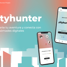 UX/UI APP design "City Hunter". UX / UI projeto de Rocio Mancinelli - 11.02.2023