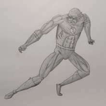 Mi proyecto del curso: Ilustración para cómics: anatomía de un superhéroe. Un proyecto de Ilustración tradicional, Diseño de personajes, Cómic, Dibujo a lápiz y Dibujo anatómico de ehernandezsilva0 - 15.02.2023
