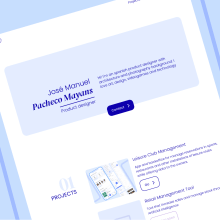My course project: my own portfolio. Un proyecto de UX / UI, Desarrollo Web, Desarrollo No-Code							 y Diseño de producto digital de José Manuel Pacheco Mayans - 16.02.2023