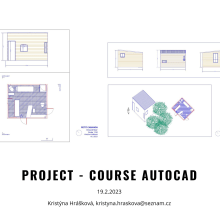 My project for course: Introduction to Architectural Drawing in AutoCAD. Architecture, Interior Architecture, Interior Design, L, scape Architecture, Architectural Illustration, and ArchVIZ project by Kristýna Hrášková - 02.19.2023