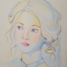 My project for course: Vibrant Portrait Drawing with Colored Pencils. Un proyecto de Dibujo, Dibujo de Retrato, Sketchbook y Dibujo con lápices de colores de Diana Poell - 19.02.2023