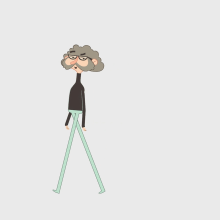 Personaje Caminando | Animación 2D. Un proyecto de Animación, Animación de personajes, Animación 2D e Ilustración animada de Federico Dealbera - 19.02.2023