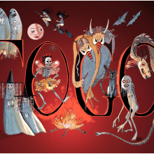 Logo e ilustraciones para el congreso "Folclore y Gótico ". Un proyecto de Ilustración tradicional y Publicidad de Marieta Alonso-Collada - 26.02.2023