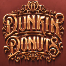 Dunkin' Donuts. Traditional illustration project by Aurelie Maron - 02.27.2023