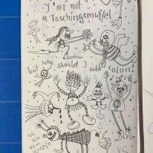 Mein Abschlussprojekt für den Kurs: Kreatives visuelles Tagebuch: Zeichne dein Leben. Writing, Comic, Graphic Humor, and Sketchbook project by Katharina Schweissguth - 03.02.2023