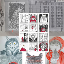 Little Red Riding Hood 2.0. Traditional illustration project by Giulia Cammarota - 03.02.2023