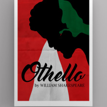 Othello poster. Design project by Venera M - 03.03.2023
