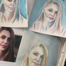 My project for course: Artistic Portrait with Watercolors. Artes plásticas, Pintura, Pintura em aquarela, Ilustração de retrato, e Desenho de retrato projeto de monica.jarnkvist - 09.03.2023