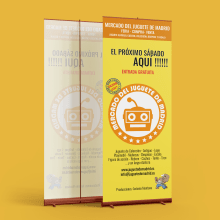 DISEÑO ROLL-UP. CLIENTE: MERCADO DEL JUGUETE DE MADRID. Design, Traditional illustration, Advertising, Art Direction, Br, ing, Identit, Events, Graphic Design, Marketing, T, and pograph project by Rebeca Márquez - 03.11.2023