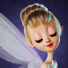 Tinker Bell 🧚‍♀️ ✨. Un proyecto de Diseño, 3D, Diseño de personajes, Diseño gráfico, Modelado 3D, Diseño de personajes 3D y Diseño 3D de Adrián Pastorizzo - 15.03.2023