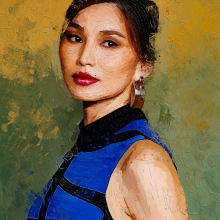 She is Gemma Chan (陳靜) - My Personal Project in Portrait Painting by Rod Lovell. Design, Traditional illustration, Photograph, Arts, Crafts, Fashion, Fine Arts, Painting, Comic, Pencil Drawing, Drawing, Fashion Design, Portrait Photograph, Digital Illustration, Watercolor Painting, Portfolio Development, Portrait Illustration, Portrait Drawing, Realistic Drawing, Artistic Drawing, Acr, lic Painting, Interior Decoration, Brush Painting, Botanical Illustration, Oil Painting, Digital Drawing, Digital Painting, Figure Drawing, Editorial Illustration, Self-Portrait Photograph, Gouache Painting, Matte Painting, Manga, Decorative Painting, Colored Pencil Drawing, and Fashion Illustration	 project by Rod Lovell - 03.19.2023