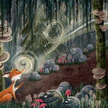 My project for course: Children’s Illustration with Procreate: Paint Magical Scenes. Traditional illustration, Digital Illustration, Children's Illustration, Digital Painting, and Picturebook project by Elsabe Ebersohn - 03.21.2023