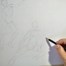 Meu projeto do curso: Desenho anatômico para principiantes. Un proyecto de Bellas Artes, Bocetado, Dibujo a lápiz, Dibujo, Dibujo realista y Dibujo anatómico de Marco Meneghetti - 24.03.2023