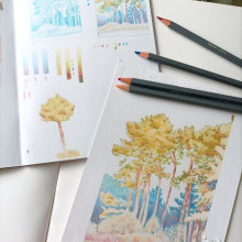 Mon projet du cours : Paysages : approche par le carnet de dessin et la couleur. Un proyecto de Bocetado, Creatividad, Dibujo a lápiz, Dibujo y Sketchbook de entre.laque - 07.03.2023
