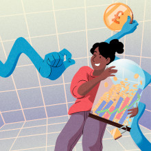 Financial Times Money Cover. Un proyecto de Ilustración, Dirección de arte, Bocetado, Creatividad, Dibujo e Ilustración digital de Daniel Crespo Saavedra - 11.03.2023