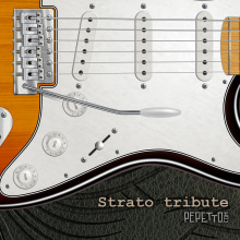 Stratocaster Tribute. Un proyecto de Ilustración tradicional e Ilustración vectorial de Pepetto - 16.02.2022