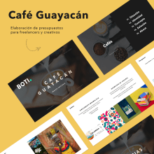 Café Guayacán: Elaboración de presupuestos para freelancers y creativos. Creative Consulting, Design Management, Marketing, and Business project by Guillem Botifoll - 03.28.2023