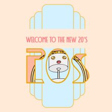 Welcome To The new 20's - Vintage Robots. Traditional illustration, Animation, Art Direction, Creativit, Digital Illustration, and Animated Illustration project by Natalia Gomez - 03.15.2020