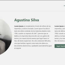 Mi proyecto del curso: WordPress: crea una web profesional desde cero. Un proyecto de Arquitectura de la información, Diseño Web, Desarrollo Web, Desarrollo No-Code							 y Diseño de producto digital de Agustina Silva - 01.04.2023