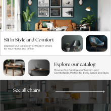 Simple design about a furniture store.. Un proyecto de Diseño, Diseño Web y Desarrollo Web de Eduardo Treviño - 02.04.2023