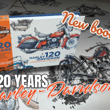 120 Years of Harley-Davidson. Un proyecto de Ilustración tradicional de Albert Kiefer - 10.09.2022
