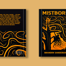 Mistborn alternative cover. Un proyecto de Diseño editorial, Diseño gráfico e Ilustración vectorial de Carlos Guimerà Esteve - 01.04.2023