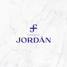 Farmacia Jordán. Un proyecto de Diseño, Br, ing e Identidad, Diseño de logotipos y Estrategia de marca						 de Artídoto Estudio - 10.04.2023