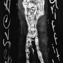 La tortura de Griffith (Tinta negra sobre papel). Ilustração tradicional, Desenho a lápis, Desenho e Ilustração com tinta projeto de Irlanda Pineda - 09.06.2020