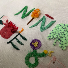 Mi proyecto del curso: Introducción al bordado en relieve. Embroider, Textile Illustration, and Textile Design project by Debora Gutierrez - 04.14.2023