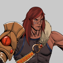Gladiator Character. Un proyecto de Ilustración tradicional, Diseño de personajes y Concept Art de Zack Clements - 24.03.2023