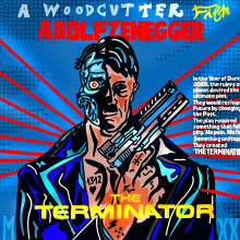 The Terminator. Ilustração tradicional e Ilustração digital projeto de woodcutter Manero - 19.04.2023